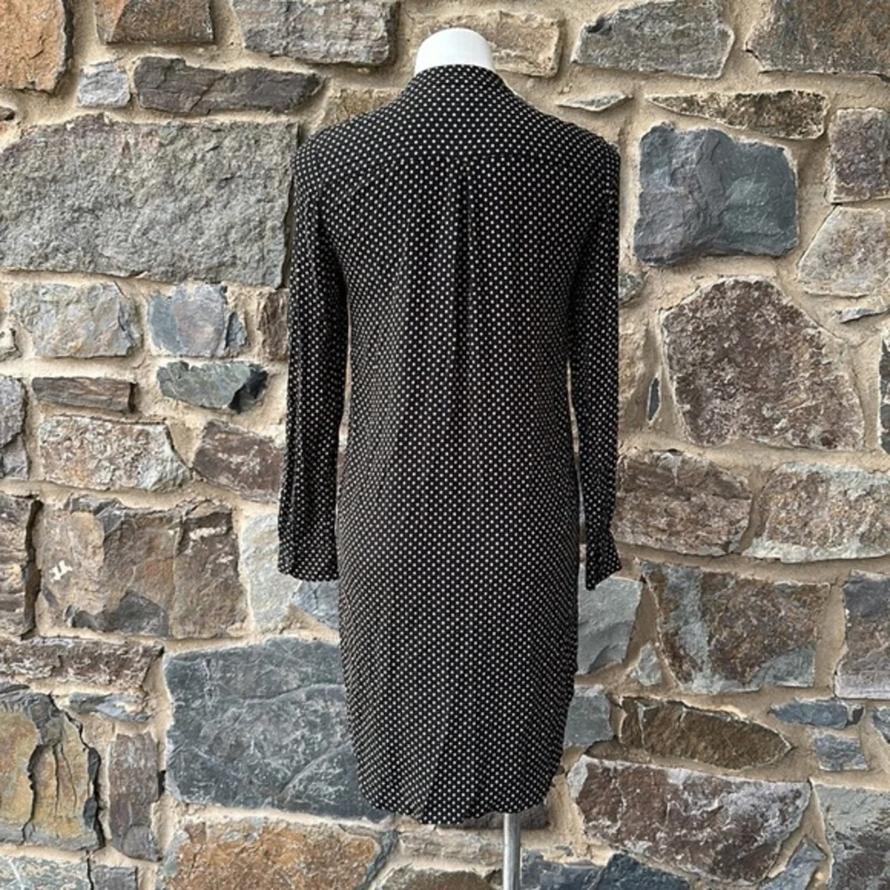 Madewell Long-Sleeve Polka Dot Tunic Dress size small